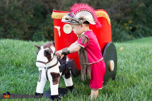 I found this cute little Roman soldier here: https://www.costume-works.com/roman-soldier-baby-3.html 